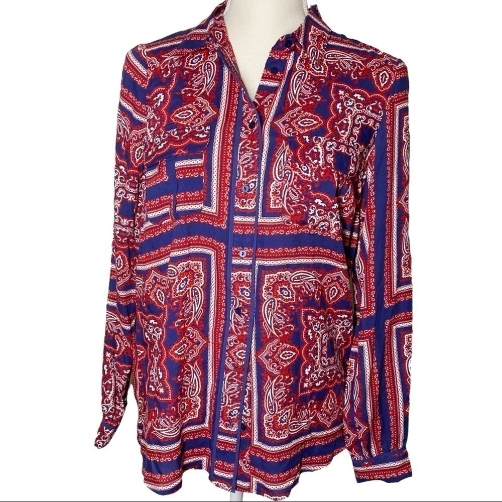 ORSAY Red button down shirt size 34